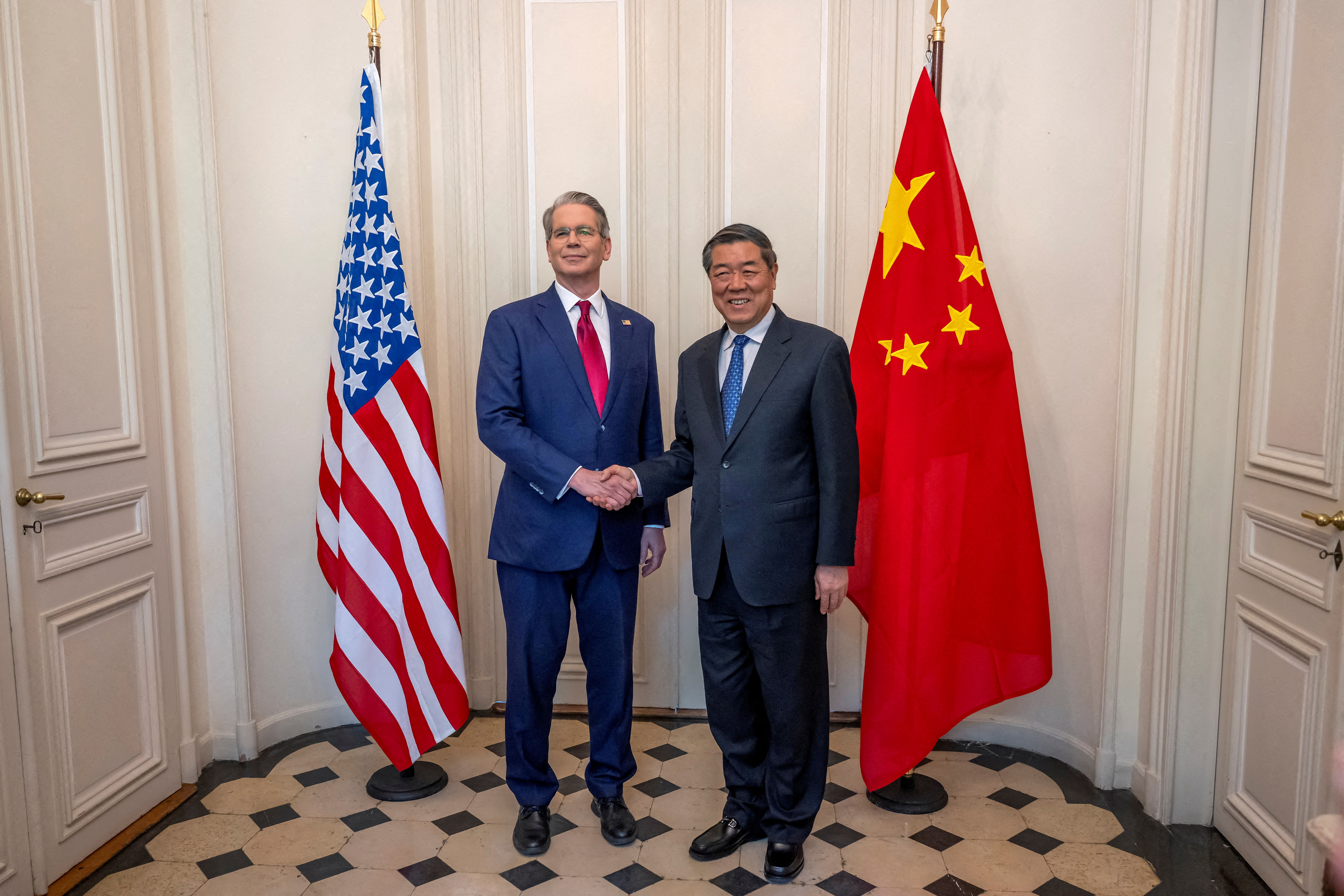 FILE PHOTO: Bilateral meeting between the U.S. and China, in Geneva