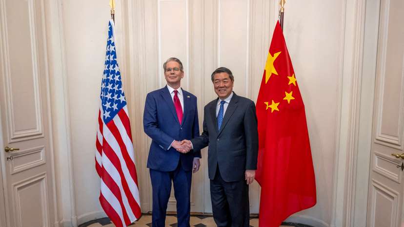 FILE PHOTO: Bilateral meeting between the U.S. and China, in Geneva