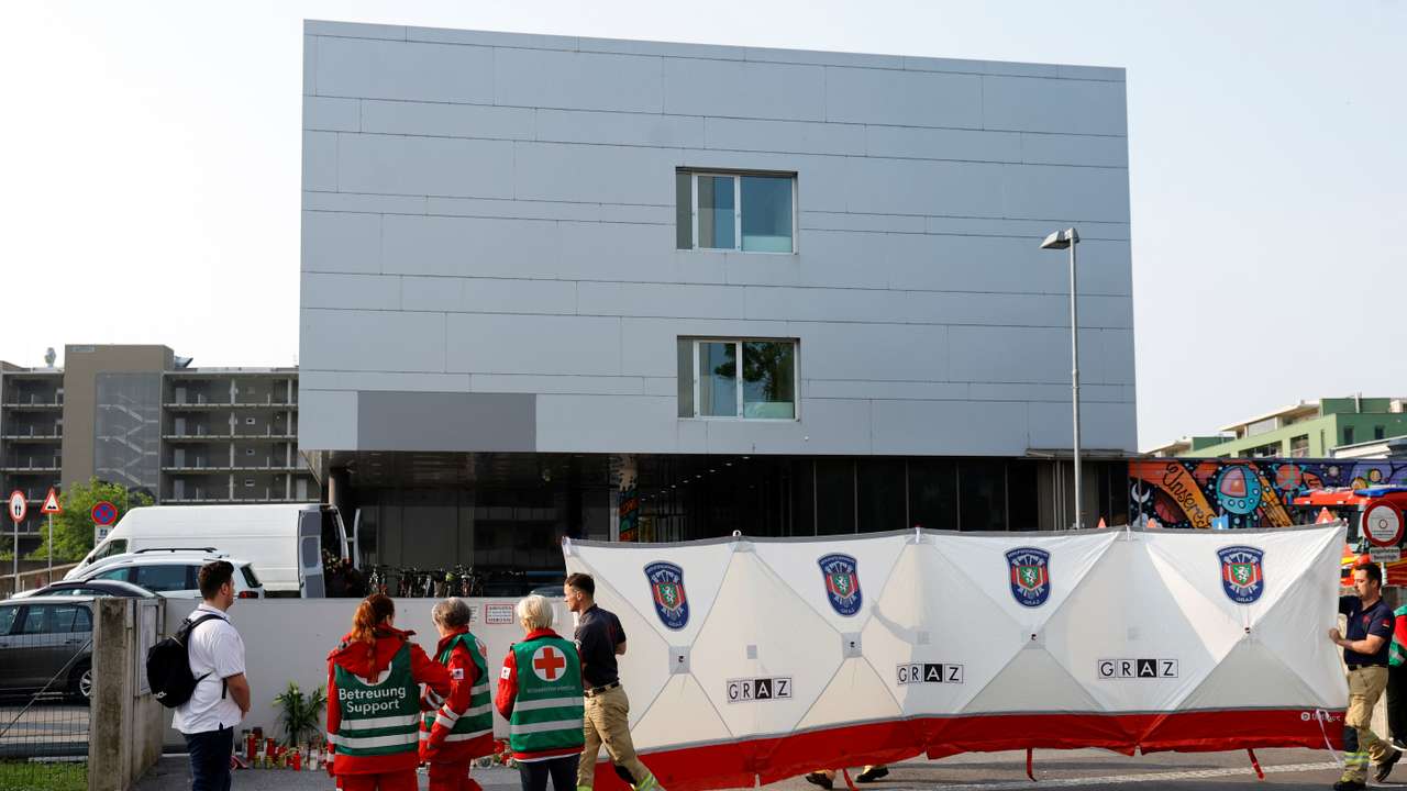Aftermath of a deadly school shooting in Graz