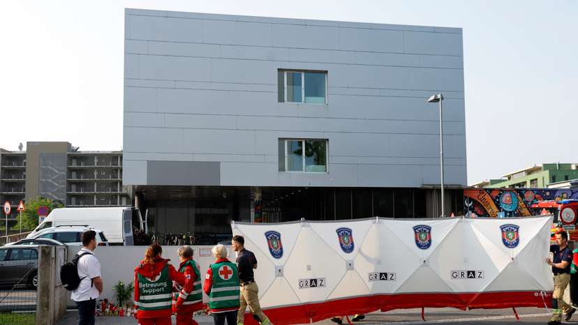 Aftermath of a deadly school shooting in Graz