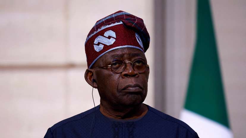 FILE PHOTO: French President Macron meets Nigerian President Bola Tinubu in Paris