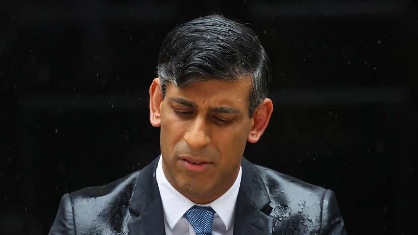 British PM Sunak calls for a general election, at Downing Street, in London