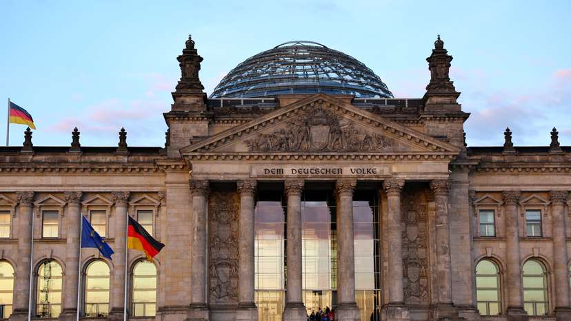 Election of a new German Chancellor, in Berlin