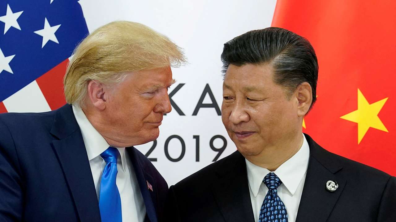 FILE PHOTO: Trump meets Xi in Osaka, Japan