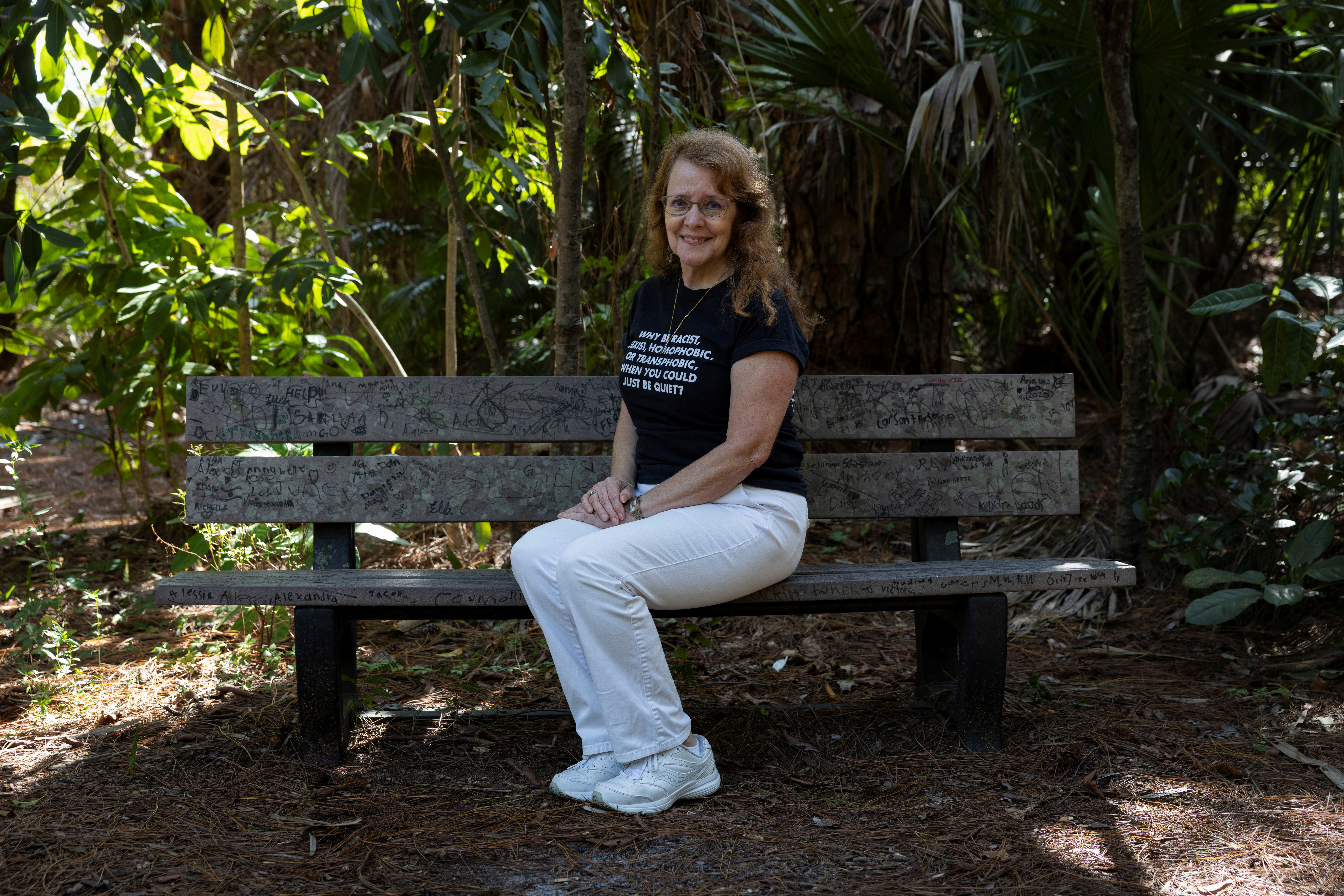 Karen Leader poses for a photo in Boca Raton