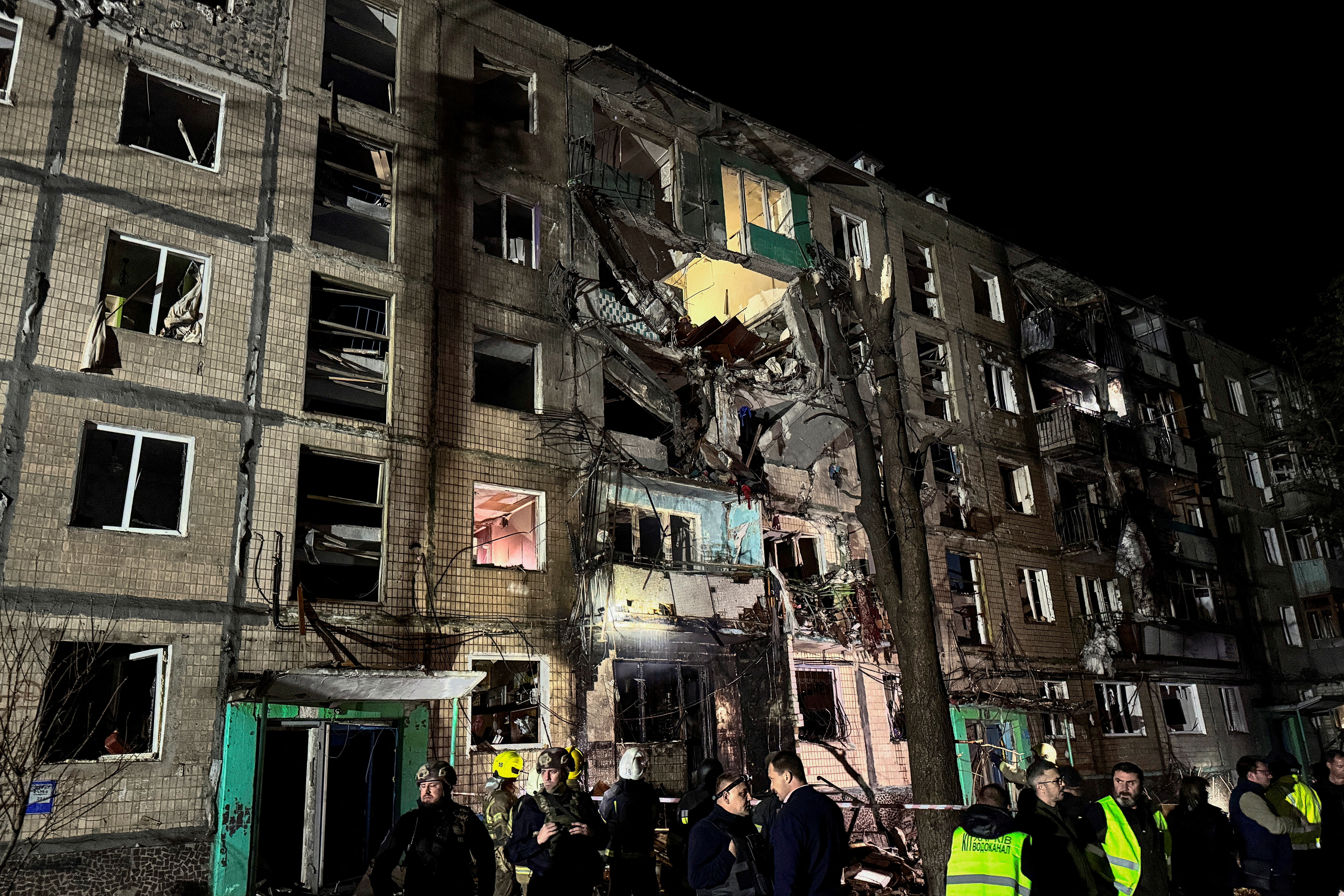 Aftermath of a Russian air strike in Kharkiv