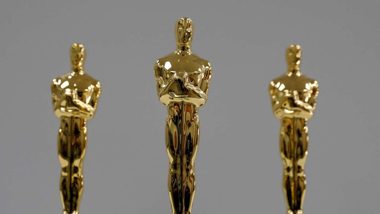 FILE PHOTO: Finished mounted Oscar Statuettes are seen at the Polich Tallix foundry in Walden, New York