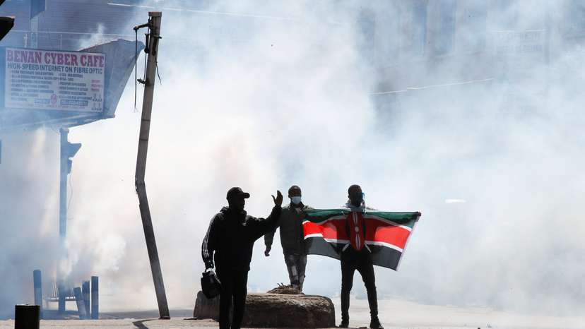 Demonstration against Kenya's proposed finance bill 2024/2025 in Nairobi
