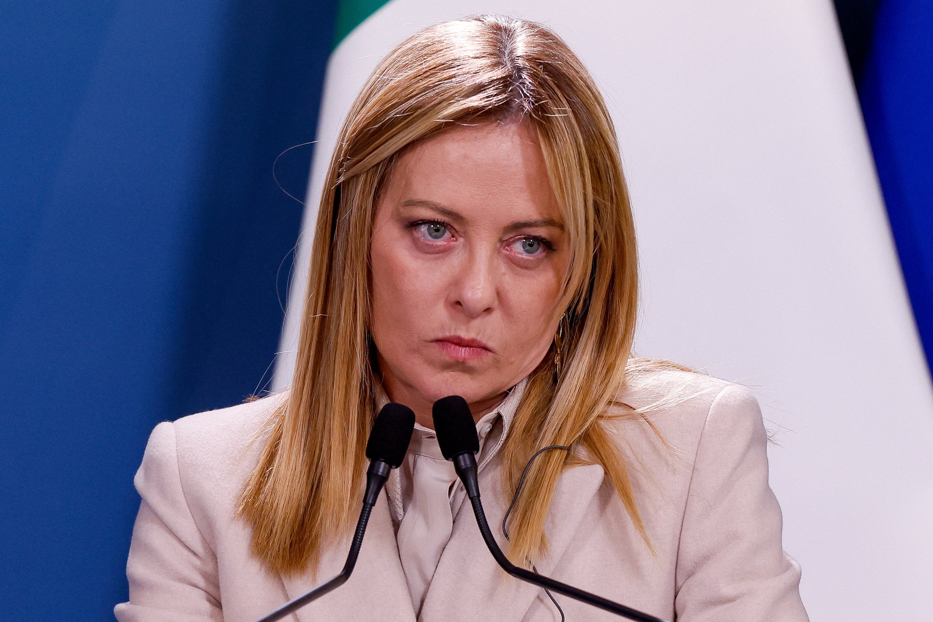 Italian-German government consultations, at Villa Doria Pamphili, in Rome