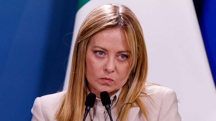 Italian-German government consultations, at Villa Doria Pamphili, in Rome
