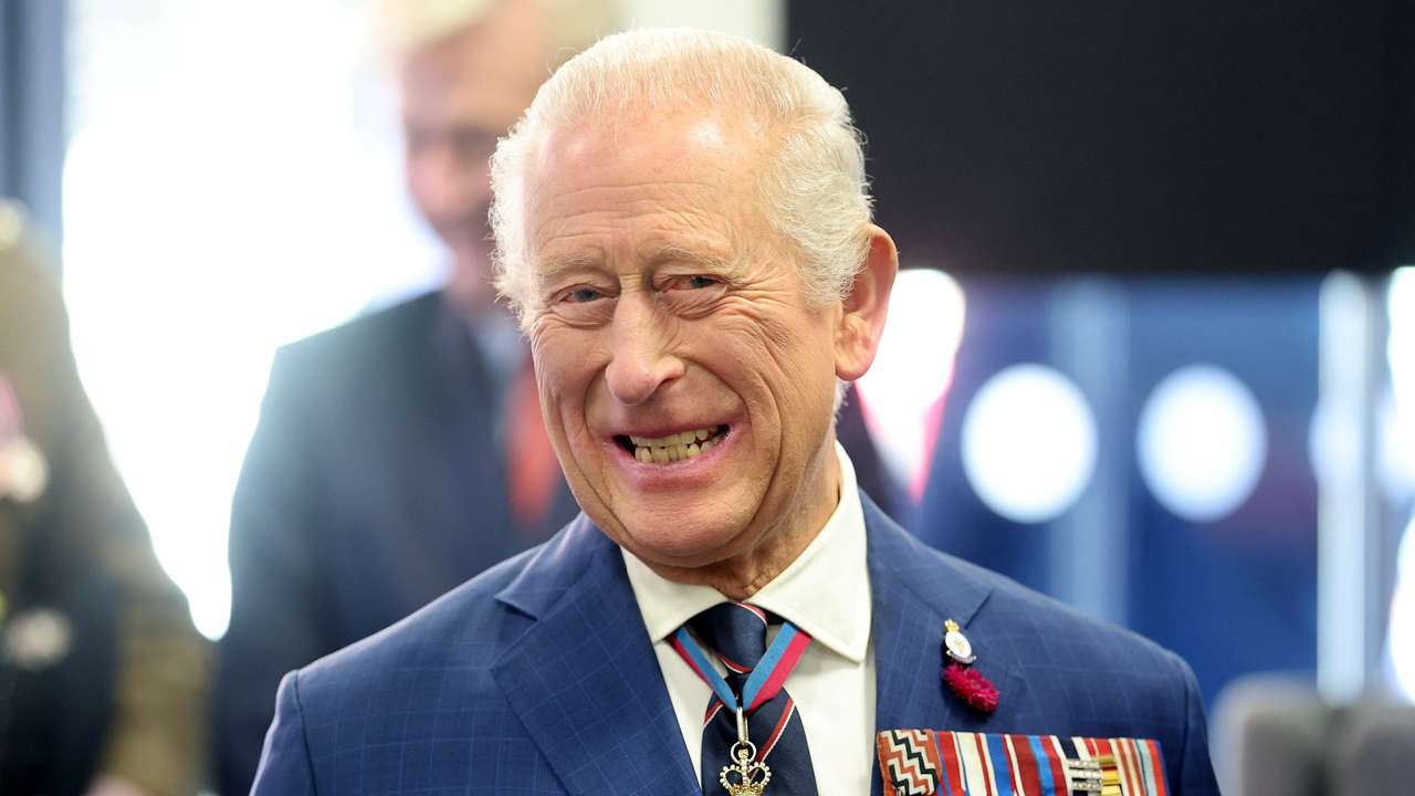 Britain's King Charles visits Coffee D'Ash in Barrow-in-Furness