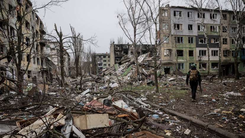 FILE PHOTO: Frontline town of Kostiantynivka