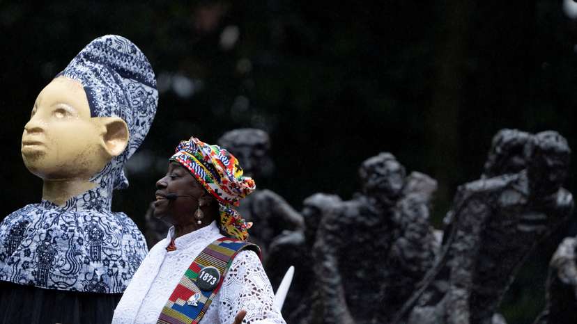 FILE PHOTO: The Netherlands' King Willem-Alexander speaks as the country commemorates the abolition of slavery, in Amsterdam
