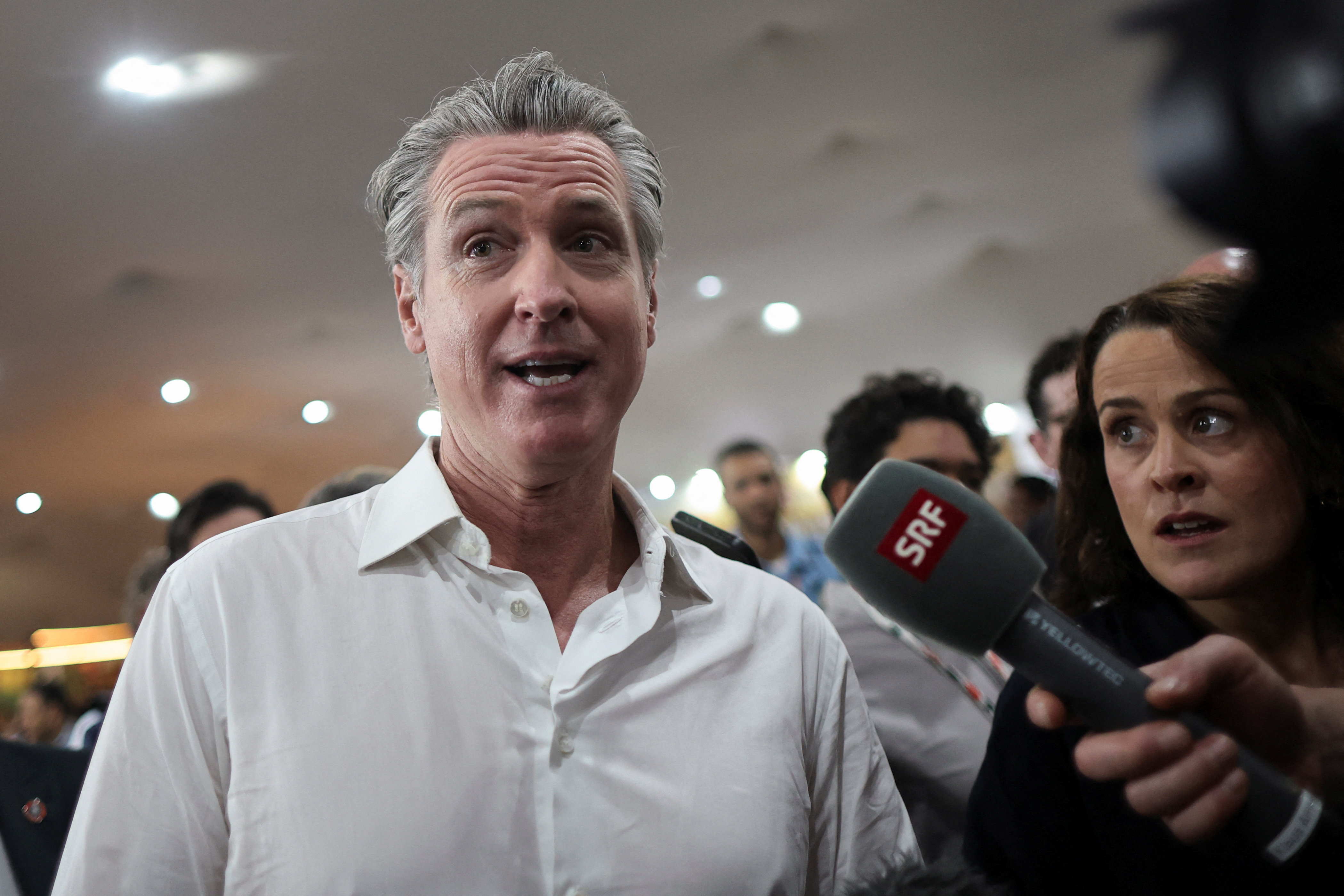 California Governor Gavin Newsom attends the UN Climate Change Conference (COP30), in Belem,