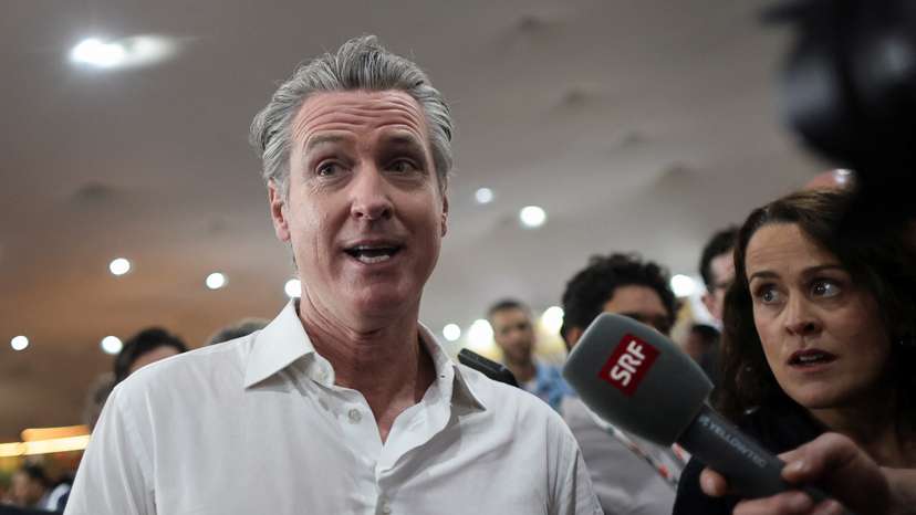 California Governor Gavin Newsom attends the UN Climate Change Conference (COP30), in Belem,