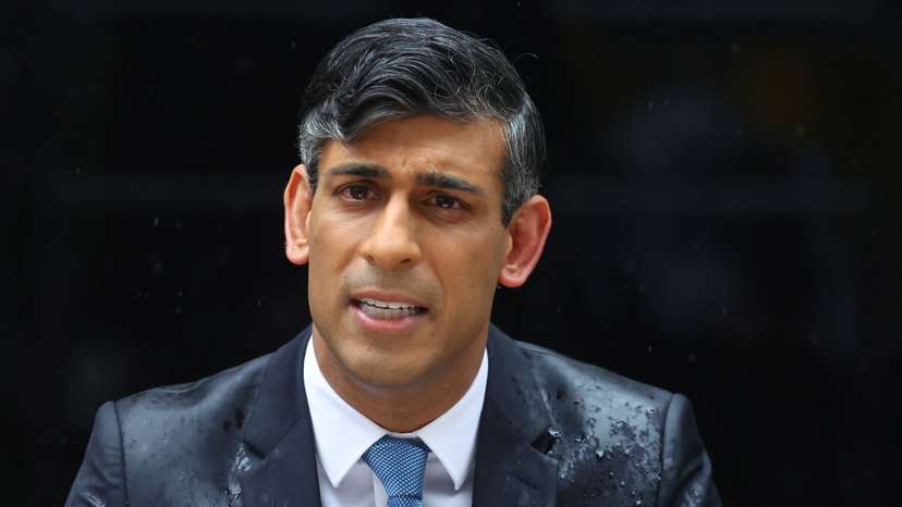 British PM Sunak calls for a general election, at Downing Street, in London