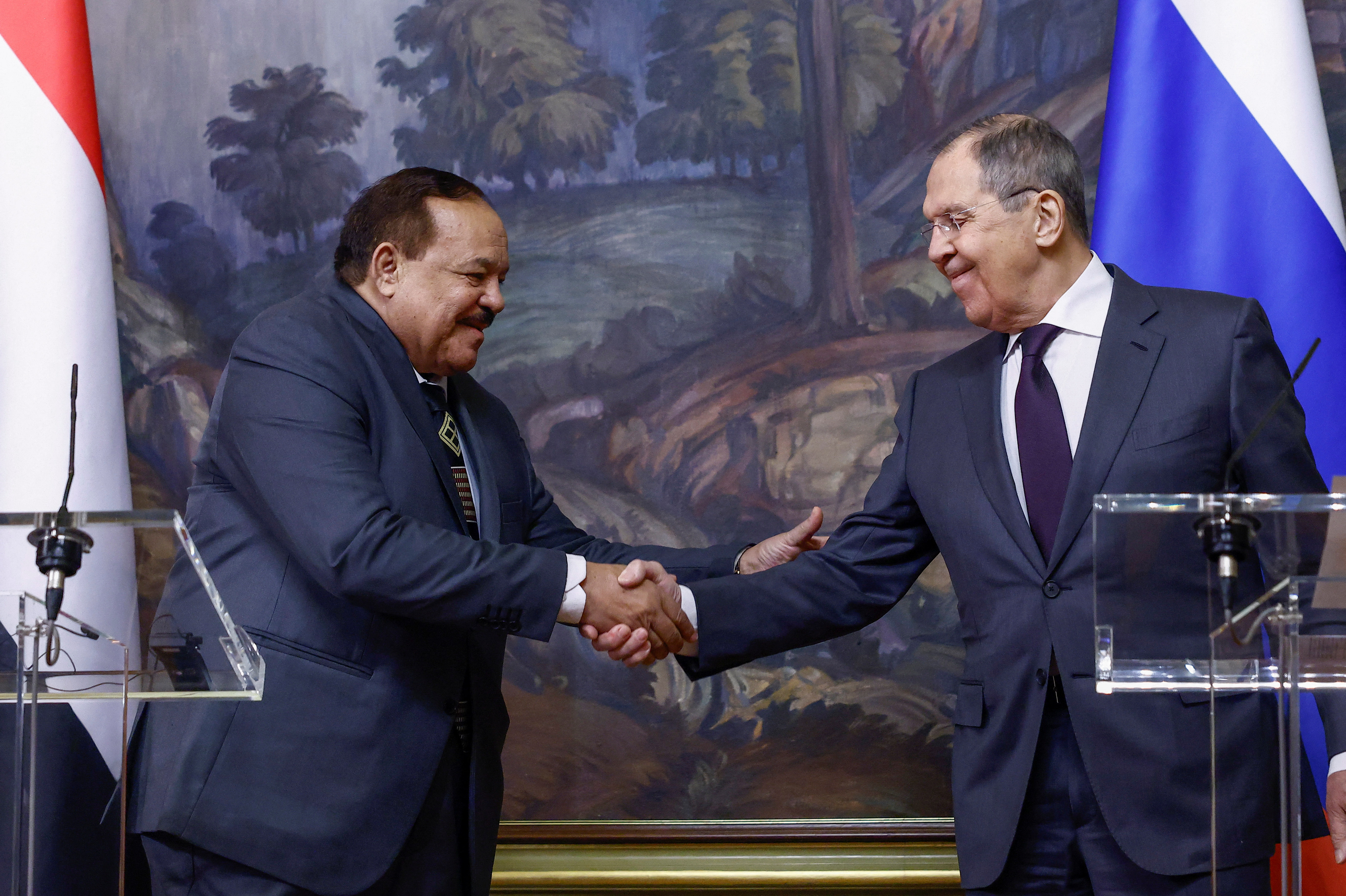 Russian Foreign Minister Lavrov and Sudanese Foreign Minister Al-Sharif meet in Moscow