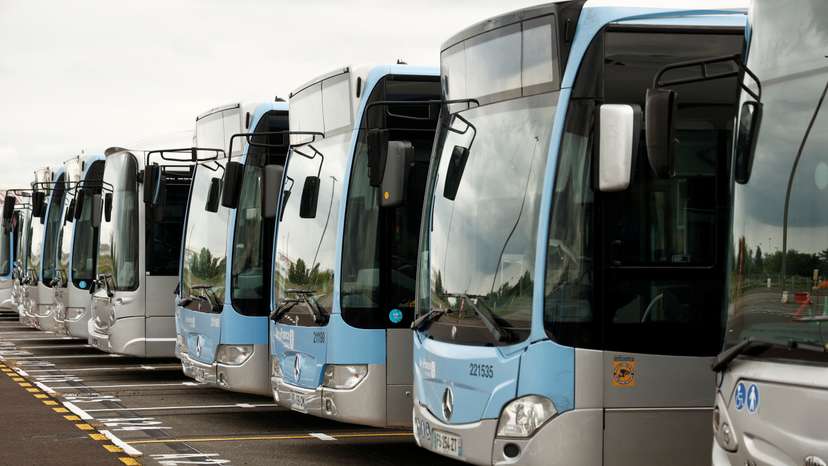 Parisian buses forathletes and volunteers during the Olympic Games