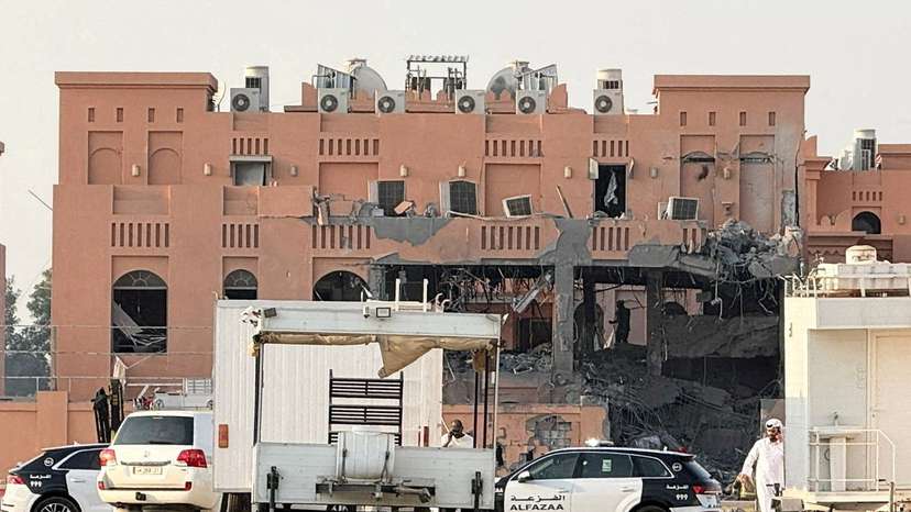 Aftermath of an Israeli attack on Hamas leaders, according to an Israeli official, in Doha