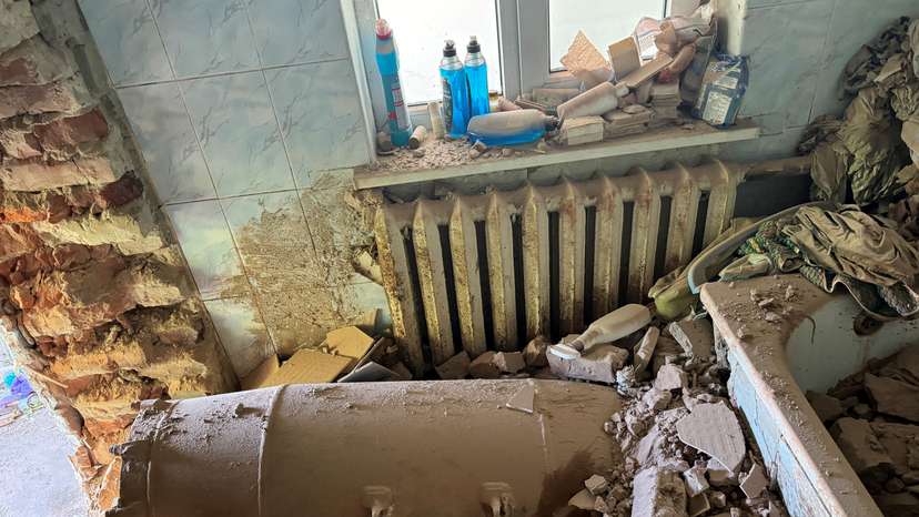 Aftermath of a Russian air attack in Kharkiv