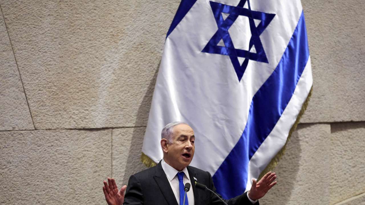 FILE PHOTO: Israeli PM Netanyahu attends a discussion at the Israeli Parliament Knesset in Jerusalem