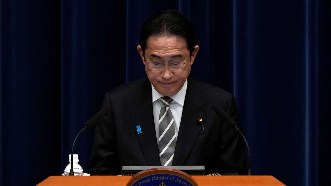 Press conference by Japan's Prime Minister Fumio Kishida, in Tokyo
