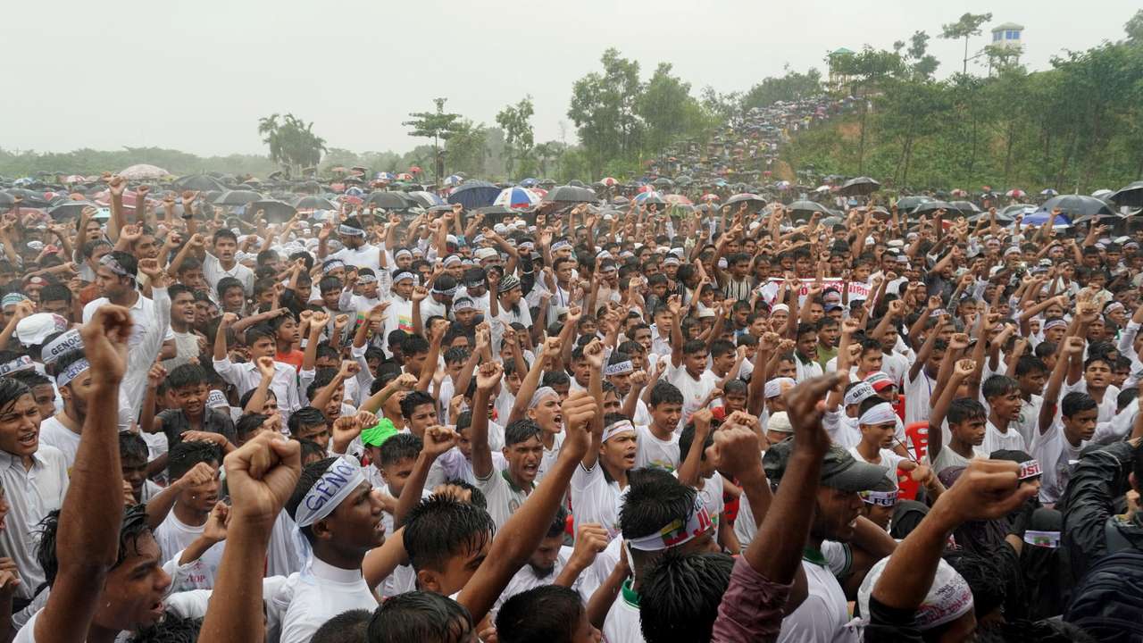 Rohingya refugees mark seventh anniversary of fleeing from Myanmar, in Cox's Bazar