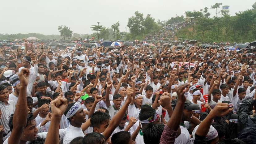 Rohingya refugees mark seventh anniversary of fleeing from Myanmar, in Cox's Bazar
