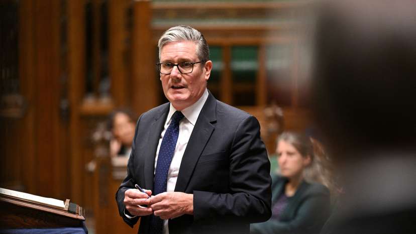 Britain's Prime Minister Keir Starmer delivers a statement at the House of Commons in London