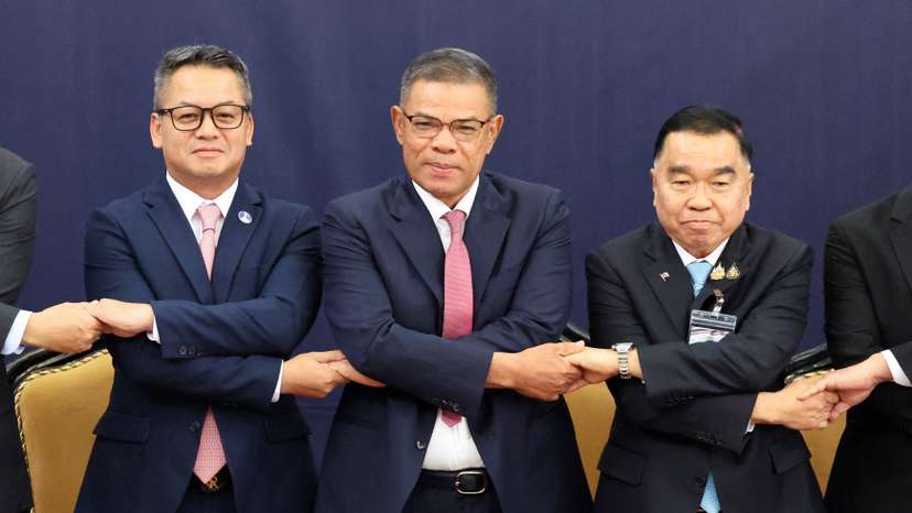 Thailand and Cambodia delegate attend the Extraordinary General Border Committee in Kuala Lumpur