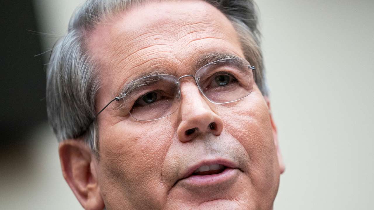 FILE PHOTO: U.S. Treasury Secretary Scott Bessent testifies before the House Financial Services Committee