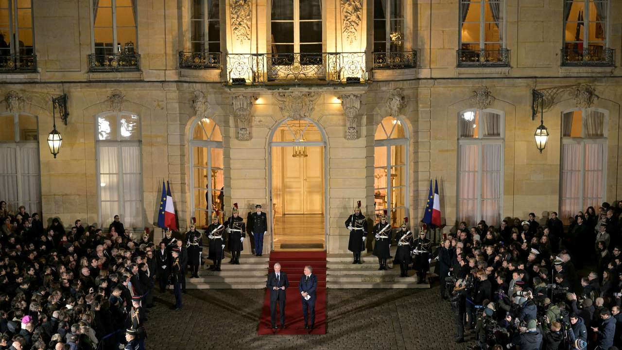FILE PHOTO: Handover ceremony for France's newly appointed PM in Paris