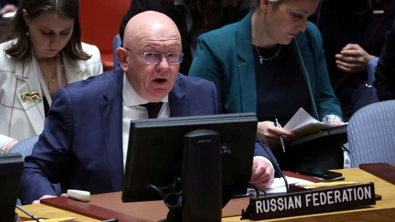 FILE PHOTO: Russian Ambassador to the U.N. Vassily Nebenzia