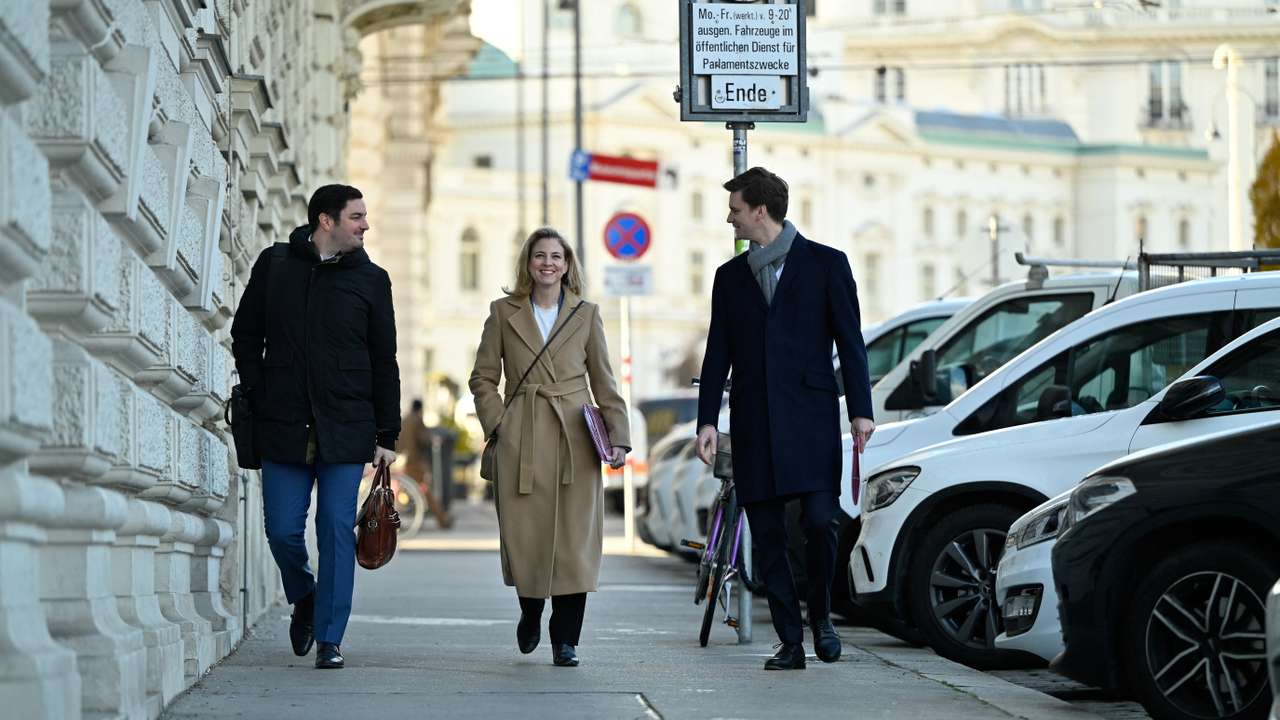 Coalition talks after elections, in Vienna