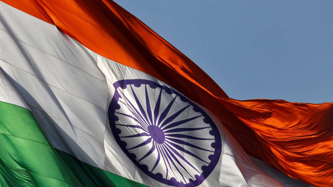 FILE PHOTO: The Indian national flag flutters in New Delhi