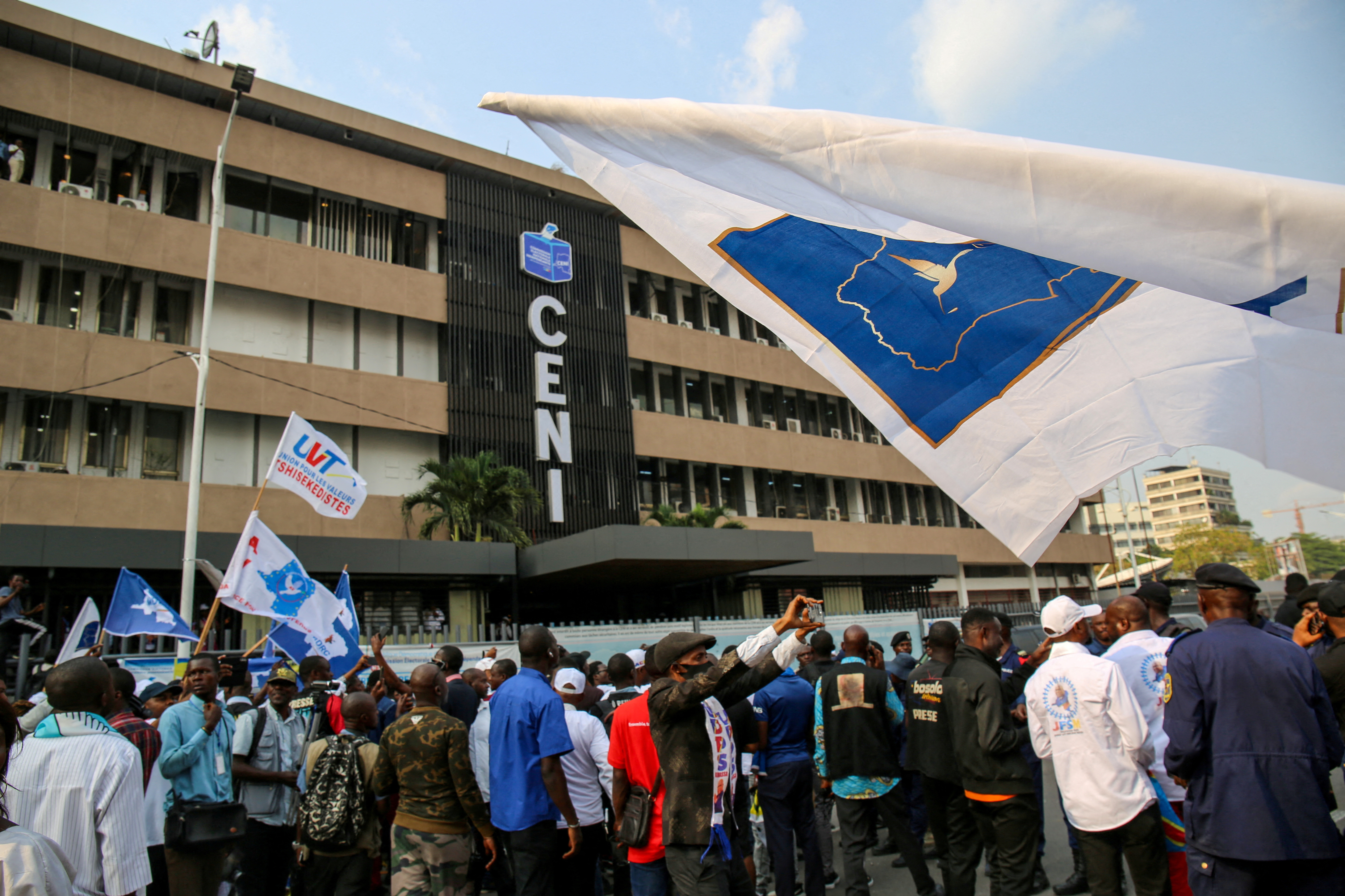 FILE PHOTO: Felix Tshisekedi filing his candidacy for the 2023 presidential elections, in Kinshasa