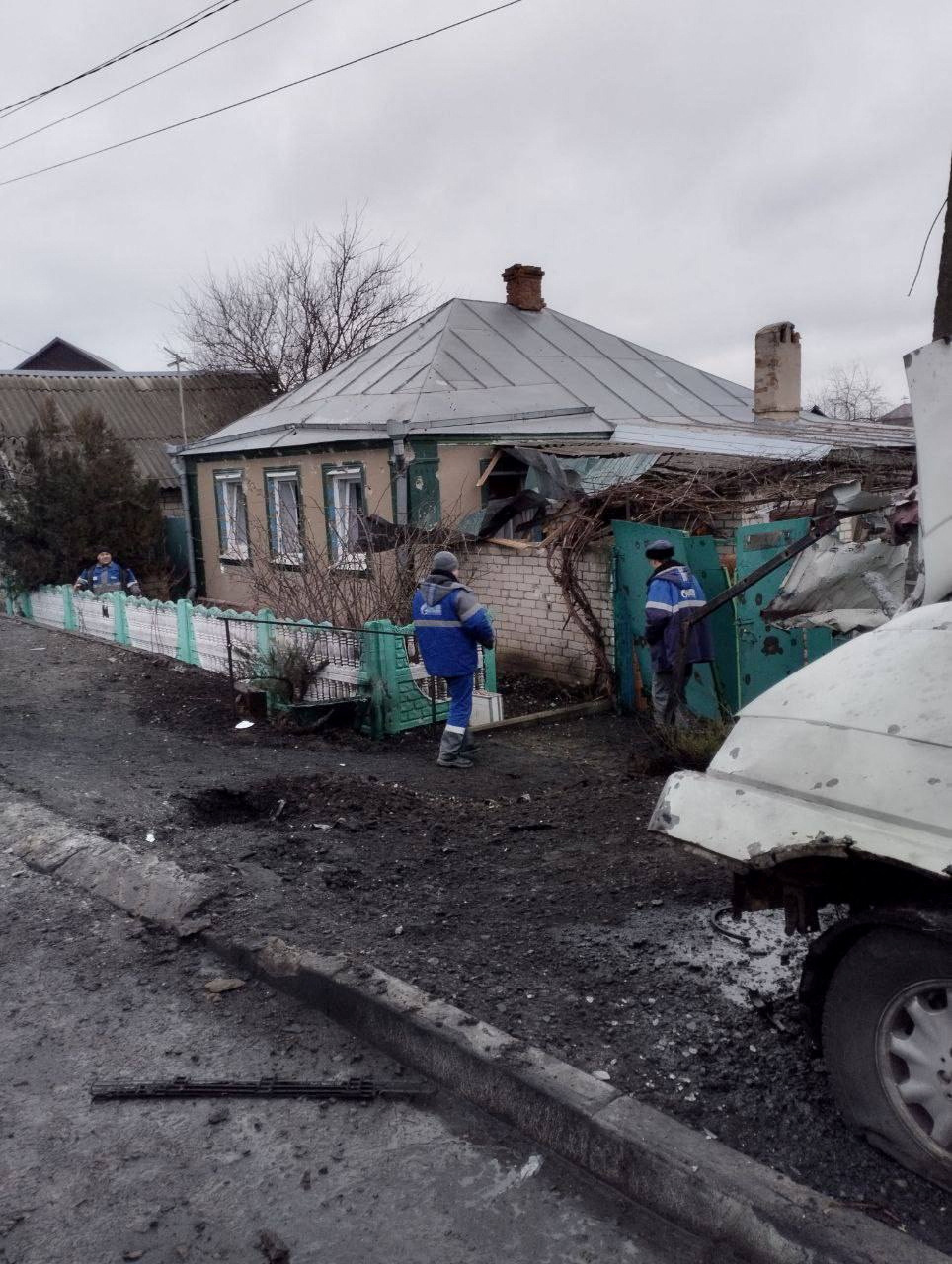 Aftermath of recent shelling in Belgorod region