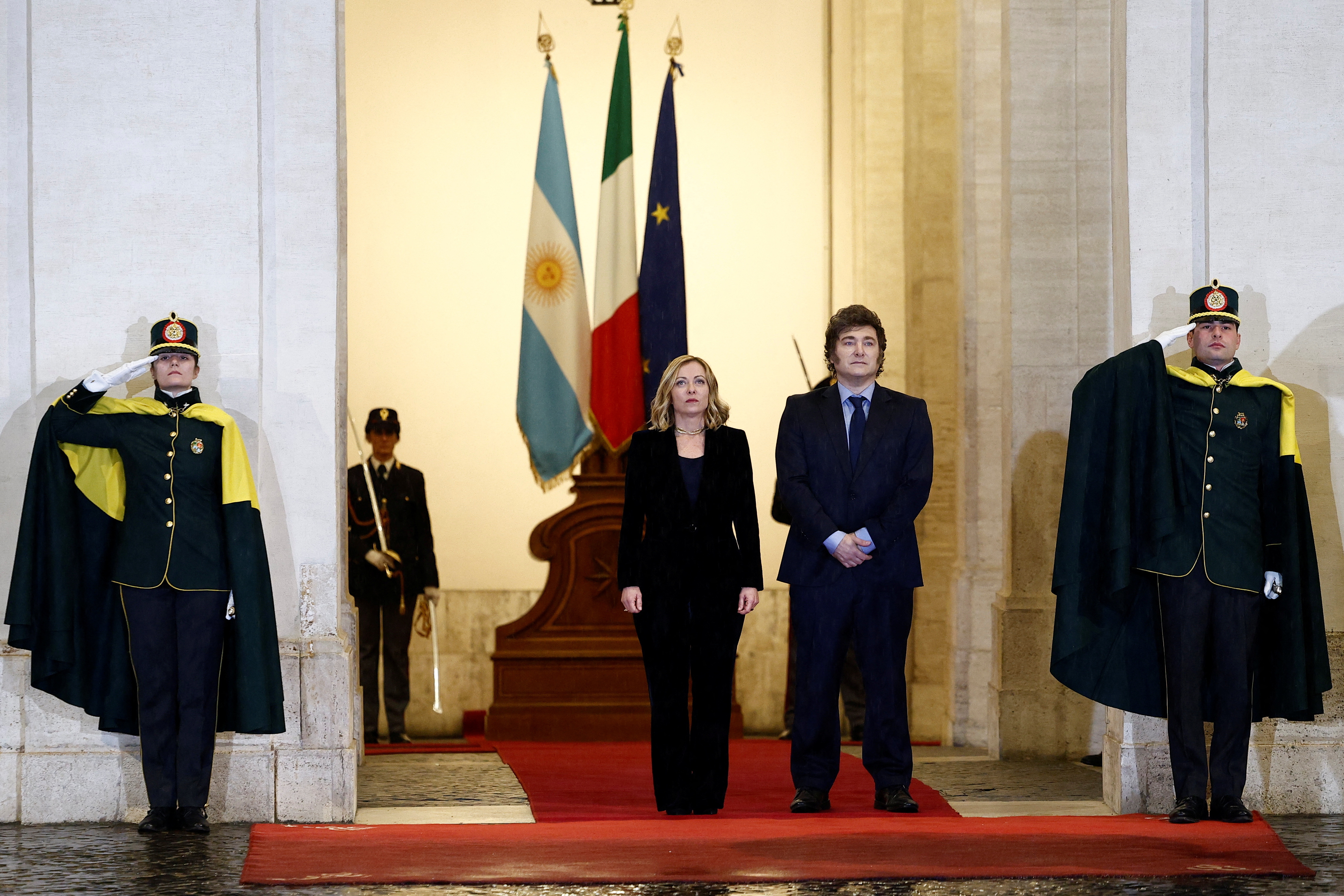 Argentina's President Javier Milei visits Rome