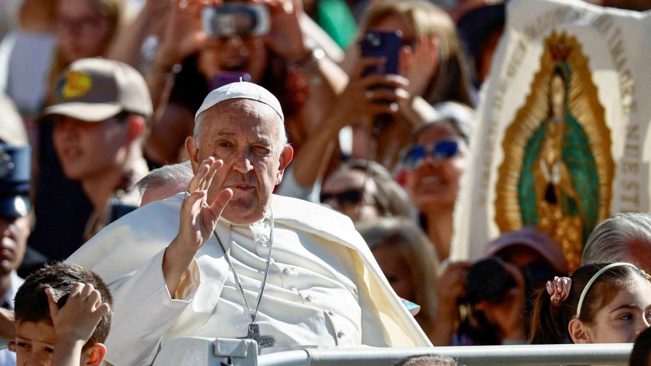 FILE PHOTO: Pope Francis holds weekly general audience