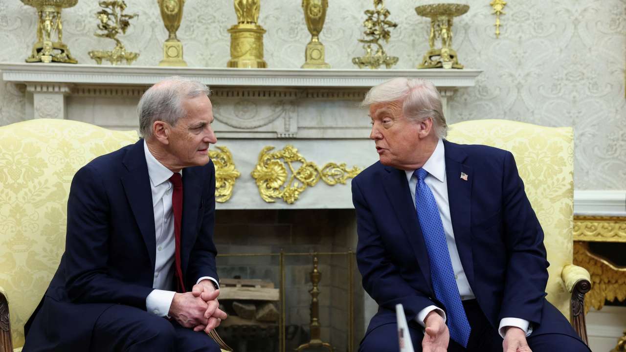 U.S. President Donald Trump meets with Norway's Prime Minister Jonas Gahr Stoere in Washington