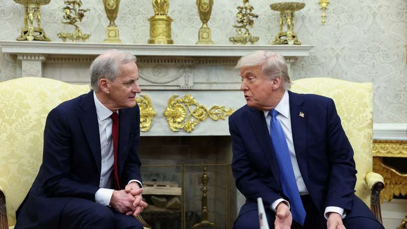 U.S. President Donald Trump meets with Norway's Prime Minister Jonas Gahr Stoere in Washington