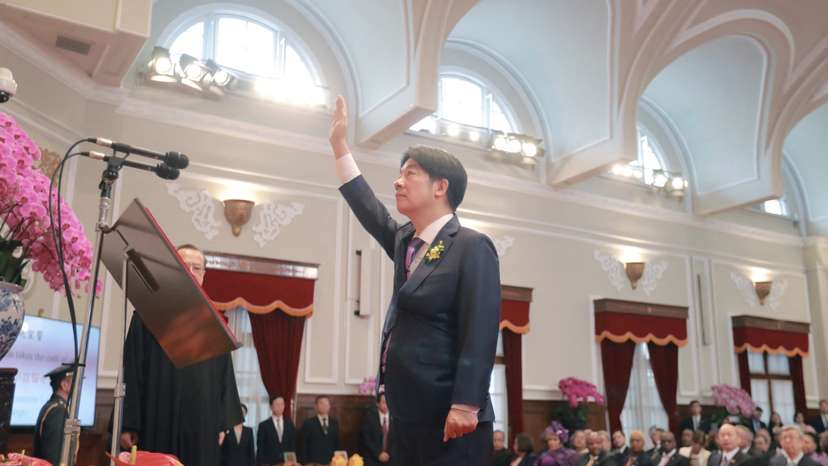 Taiwan's new President Lai Ching-te's inauguration ceremony at the Presidential office building in Taipei