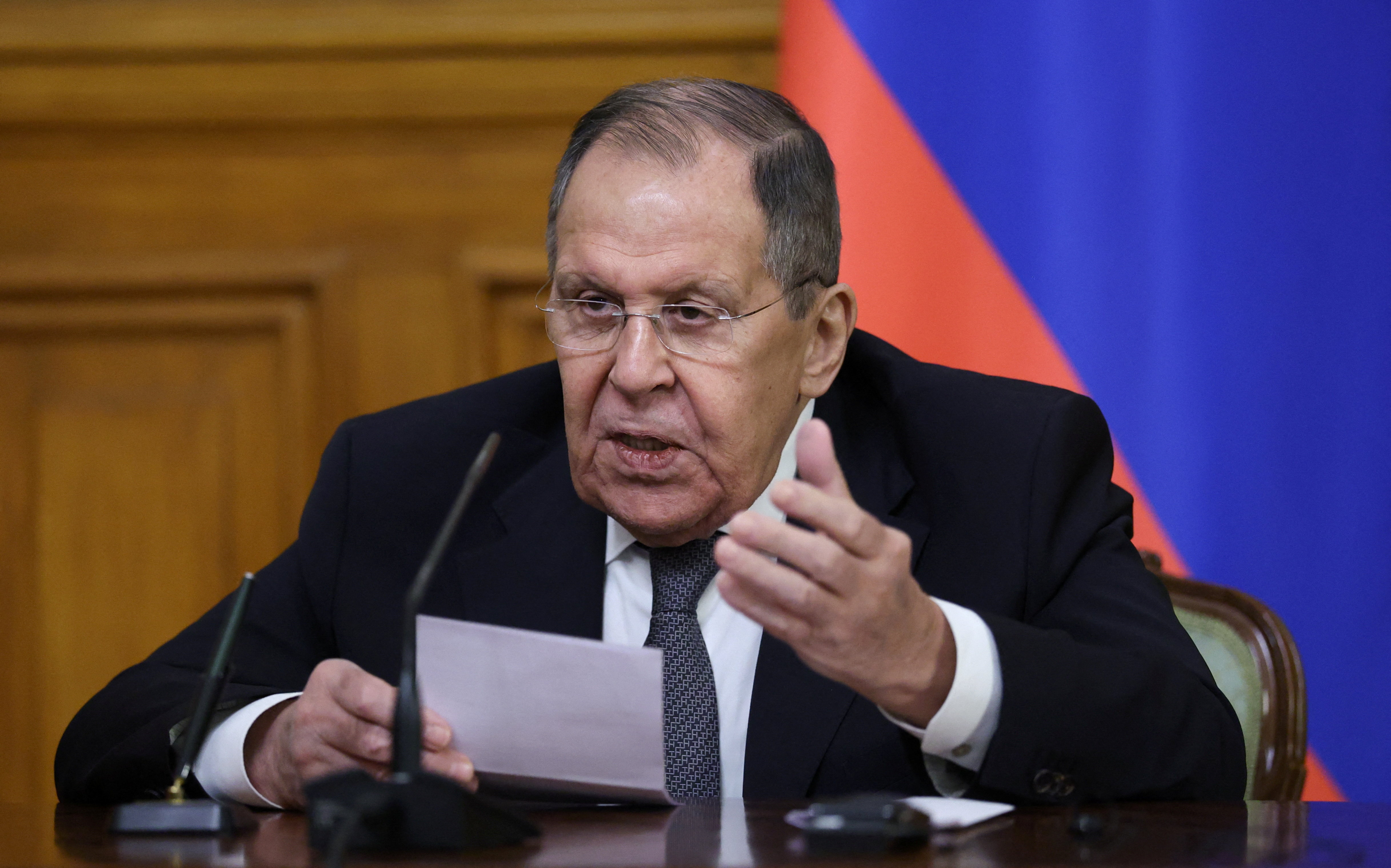 Russian Foreign Minister Lavrov hosts Iranian counterpart Araqchi for talks in Moscow