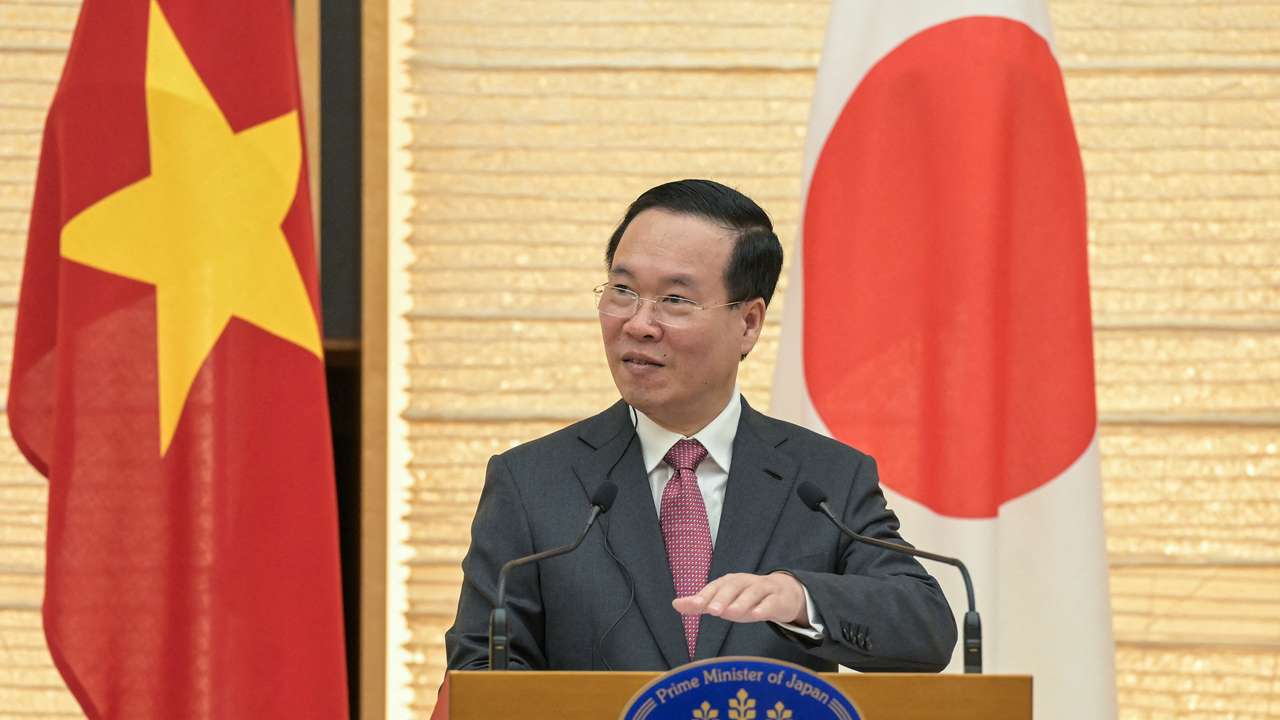Vietnam's President Vo Van Thuong meets Japan's Prime Minister Fumio Kishida, in Tokyo