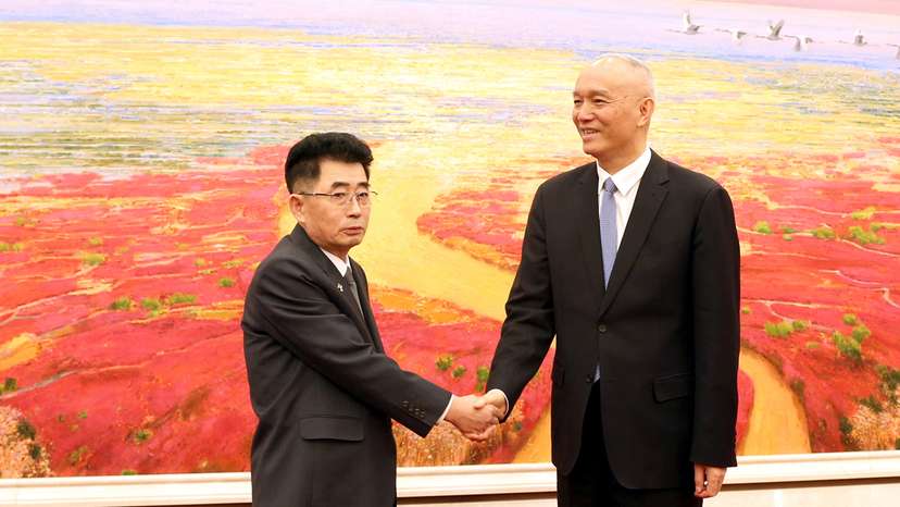 North Korea's Kim Song Nam, an alternate member of the Political Bureau and head of the International Department of the Workers' Party of Korea, visits China