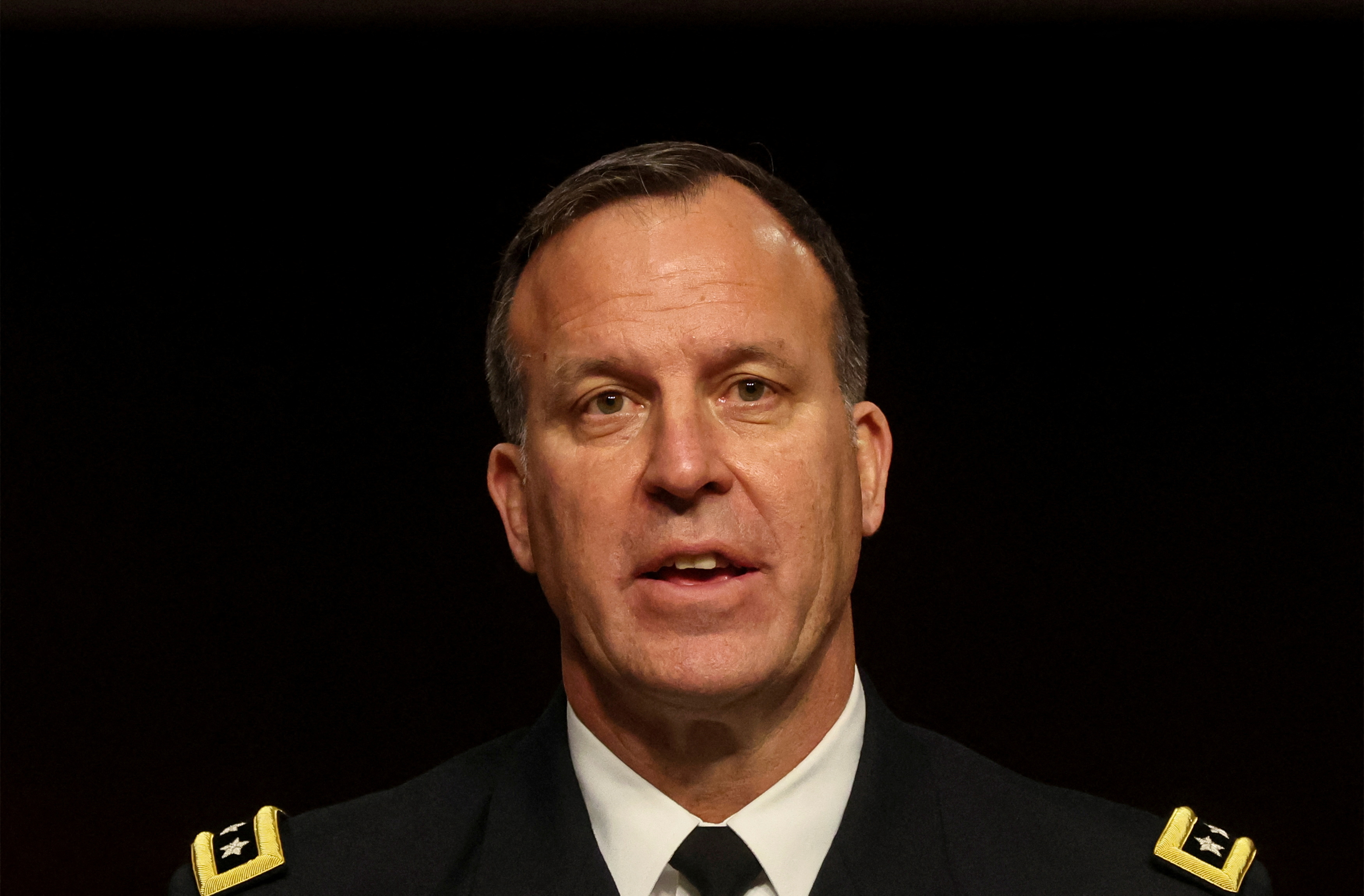 FILE PHOTO: Lieutenant General Kurilla testifies before Senate Armed Services Committee hearing on Capitol Hill in Washington