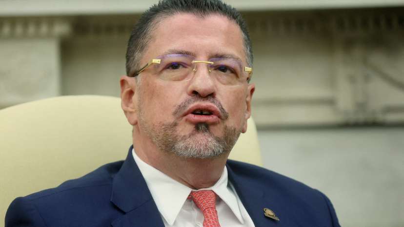 FILE PHOTO: Costa Rica President Rodrigo Chaves Robles at the White House