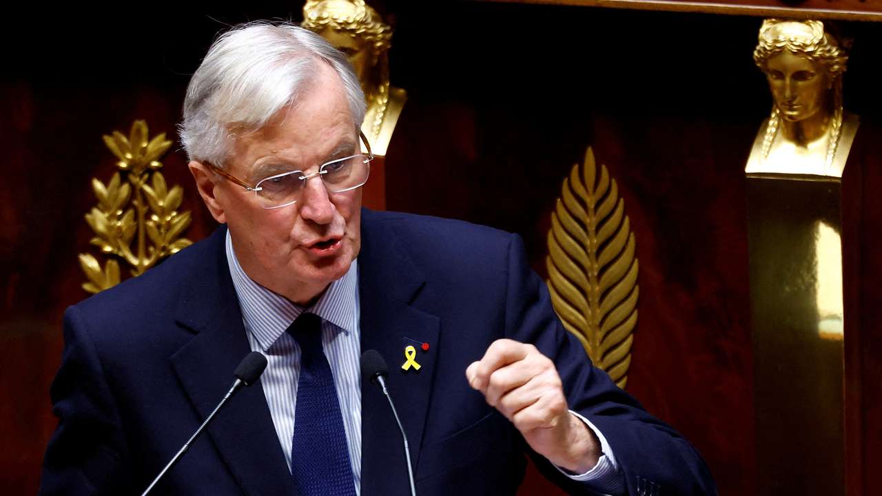 FILE PHOTO: A censure motion debate at the National Assembly in Paris
