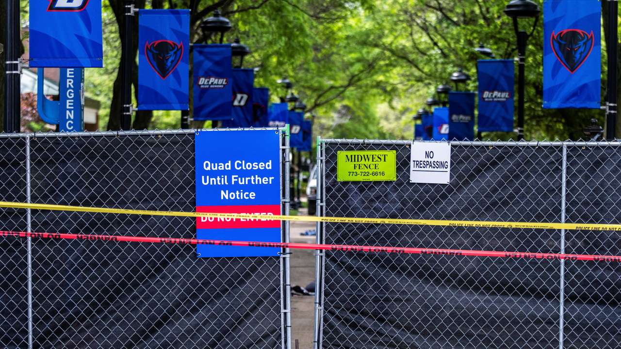 Police break up pro-Palestinian encampment at DePaul University in Chicago