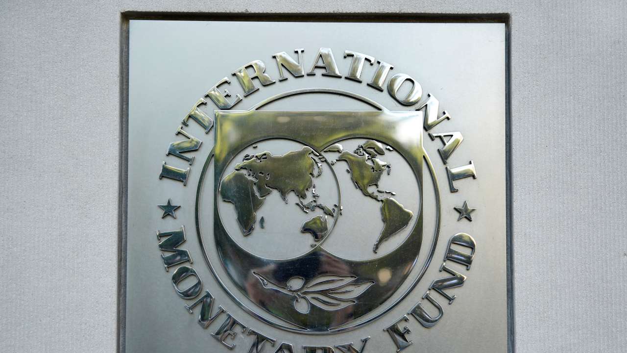 International Monetary Fund logo is seen in Washington